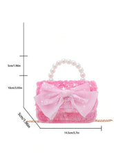 Load image into Gallery viewer, Fur &amp; Pearl Top Handle Crossbody Bag
