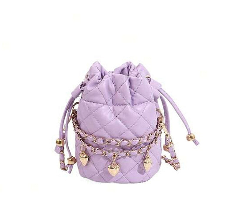Quilted Puffer Bucket Bag